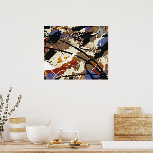 Black Angel - Expressionist Fine Art Poster- Poster (Keuken)