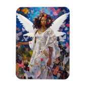 Black Angel Fantasy Art Magneet (Verticaal)