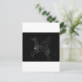 Black Angel Greyhound Briefkaart (Staand voorkant)