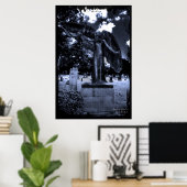 Black Angel of Iowa City Print (Thuiskantoor)
