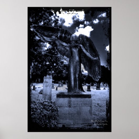 Black Angel of Iowa City Print (Voorkant)