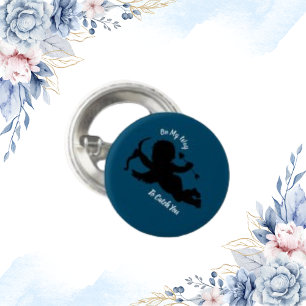 Black Angel, Schattige Arrow Bow  Cherub Ronde Button 3,2 Cm