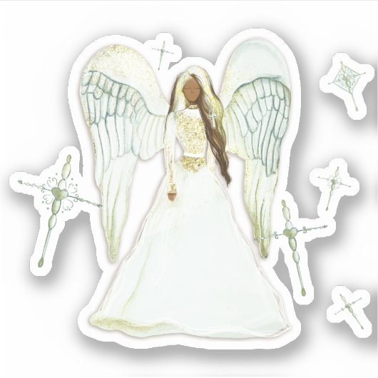 Black Angel Sticker (Voorkant)