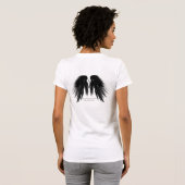 BLACK ANGEL WINGS Back Monogram T-Shirt (Achterkant volledig)