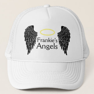 Black Angel Wings en Gold Halo Trucker Hoed Pet