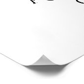 BLACK ANGEL WINGS Monogram Poster (Hoek)