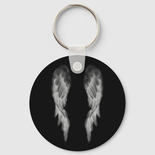 Black Angel Wings Sleutelhanger (Voorkant)