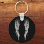 Black Angel Wings Sleutelhanger (Voorkant)