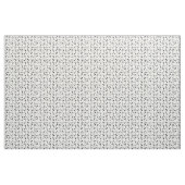 Black Angled Muzieknoten Pattern on White Stof (Yard (91,4 cm))