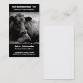 Black Angus Beef Ranch of Boerderij Business Visitekaartje (Voorkant / Achterkant)