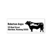 Black Angus Bull Rubberstempel (Afrduk)