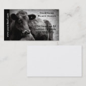 Black Angus Cattle Photo for Beef Ranch of Boerder Visitekaartje (Voorkant / Achterkant)