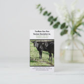 Black Angus Cattle Ranch Visitekaartje (Staand voorkant)