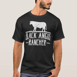 Black Angus Cow Rancher Funny Rundvlees Vee Vlees  T-shirt