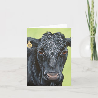 Black Angus Folded Card Aankondiging