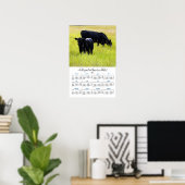 Black Angus in Yellow Grass 2011 wandkalender Poster (Thuiskantoor)