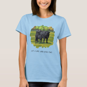 Black Angus Koe en Cute Calf T-Shirt