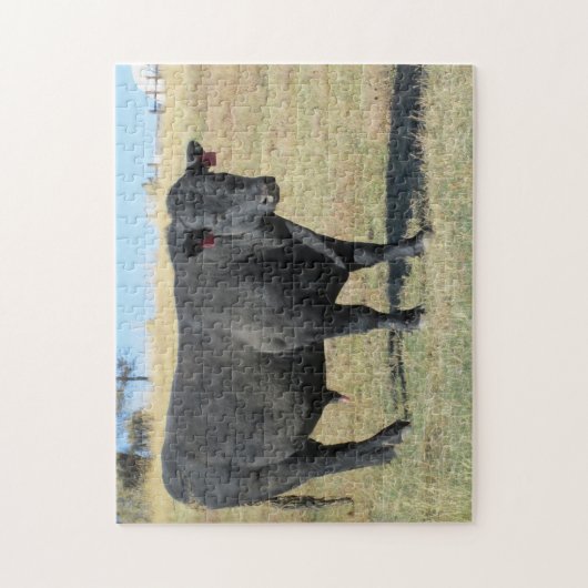 Black Angus op pasture Legpuzzel (Verticaal)
