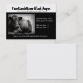 Black Angus Ranch of Boerderij Supply Visitekaartj Visitekaartje (Voorkant / Achterkant)