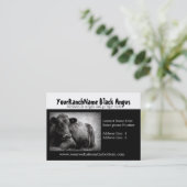 Black Angus Ranch of Boerderij Supply Visitekaartj Visitekaartje (Staand voorkant)