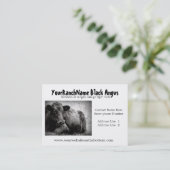 Black Angus Ranch of Boerderij Supply Visitekaartj Visitekaartje (Staand voorkant)