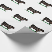 Black Angus Steer Cadeaupapier (Hoek)