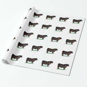 Black Angus Steer Cadeaupapier