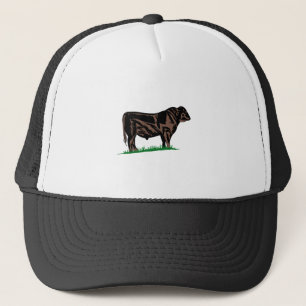 Black Angus Steer Trucker Pet
