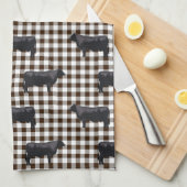 Black Angus Theedoek (Quarter Fold)