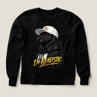 Black Anime Dog Streetwear Art | I'm Realistic