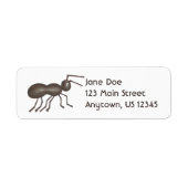 Black Ant Ants Marching Insect Picnic Bug Etiket (Voorkant)