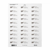 Black Ant Ants Marching Insect Picnic Bug Etiket (Full Sheet)