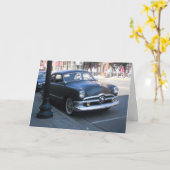 "Black Antique Stillwater Car" Snel-Beter Kaart (Gele Bloem)