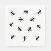 Black Ants Backyard Cookout BBQ Funny Picnic Servet (Voorkant)