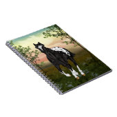 Black Appaloosa Horse Notitieboek (Rechterzijde)