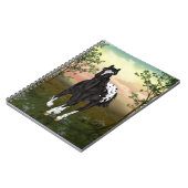 Black Appaloosa Horse Notitieboek (Linkerzijde)