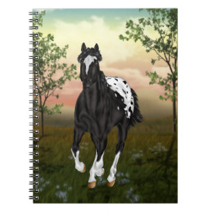 Black Appaloosa Horse Notitieboek