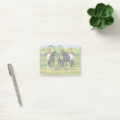 Black Appaloosa Horses In Summer Pasture Post-it® Notes (Kantoor)