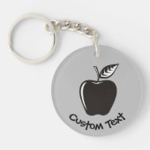 Black Apple Sleutelhanger (Voorkant)