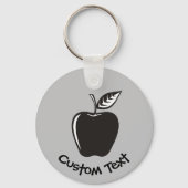 Black Apple Sleutelhanger (Voorkant)