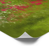 Black Arabian Horse in Spring Meadow Poster (Hoek)