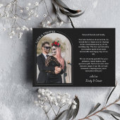 Black Arch Bruiloft Foto Liefde & Bedankt