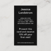 Black Architecture Blue Print Visitekaartje (Achterkant)