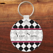 Black Argyle Sleutelhanger (Voorkant)