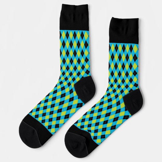 Black Argyle Sokken (Links)