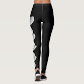 Black Arkansas State Flower Apple Blossom Leggings (Achterkant)