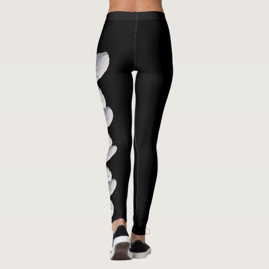 Black Arkansas State Flower Apple Blossom Leggings (Achterkant)
