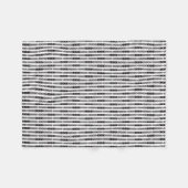 Black Arrow Herringbone Print Fleece Deken (Voorkant (Horizontaal))