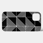 Black Art Deco Lines Case-Mate iPhone Case (Achterkant (horizontaal))