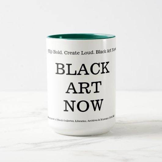 BLACK ART NOW Coffee Mok (Midden)